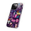 Whimsical Tough Phone Case - Colorful Animal and Floral Design