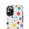 Colorful Polka Dot Tough Phone Case - Durable & Stylish for Everyday Use