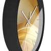 Elegant Gold Wave Wall Clock - Modern Home Decor Accents