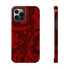 Bold Red Abstract Tough Phone Case - Durable & Unique Protection