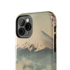 Mountain Blossom Tough Phone Case - Durable Phone Protector with Cherry Blossom and Scenic Design