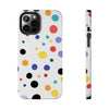 Colorful Polka Dot Tough Phone Case - Durable & Stylish for Everyday Use