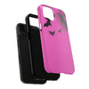 Halloween Bat Pattern Tough Phone Case - Pink Spooky Protection