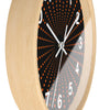 Retro Dot Pattern Wall Clock – Modern Home Decor with Orange Accent