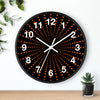 Retro Dot Pattern Wall Clock – Modern Home Decor with Orange Accent