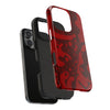 Bold Red Abstract Tough Phone Case - Durable & Unique Protection