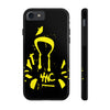 Tough Phone Cases - Durable Protection with Edgy Yellow Design