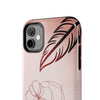 Artistic Tough Phone Case - Abstract Floral Design