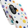 Colorful Polka Dot Tough Phone Case - Durable & Stylish for Everyday Use