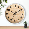 Rustic Natural Wood Wall Clock – Modern Minimalist Timepiece for Home and Office Decor