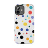 Colorful Polka Dot Tough Phone Case - Durable & Stylish for Everyday Use