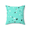 Modern Terrazzo Print Pillow | Stylish Spun Polyester Cushion for Home Decor