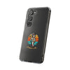 Retro Skeleton Clear Phone Case | Vibrant Design for Trendsetters