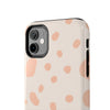 Chic Tough Phone Case with Abstract Blush Spots