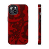 Bold Red Abstract Tough Phone Case - Durable & Unique Protection