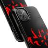 Bold Red Flames Tough Phone Case - Durable Protection for Adventurers