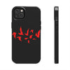 Bold Red Flames Tough Phone Case - Durable Protection for Adventurers