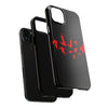 Bold Red Flames Tough Phone Case - Durable Protection for Adventurers