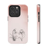 Floral Tough Phone Case - Elegant Botanical Design for Nature Lovers