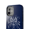 Artistic Tough Phone Case - Tribal Cat Design