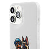 Playful Dog Duo Flexi Cases - Perfect for Pet Lovers