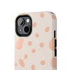 Chic Tough Phone Case with Abstract Blush Spots