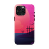 Vibrant Landscape Tough Phone Case - Sunset Design for Adventurers