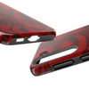 Bold Red Abstract Tough Phone Case - Durable & Unique Protection