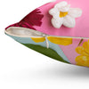 Floral Print Square Pillow - Brighten Up Your Space!