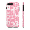 Chic Floral Tough Phone Case - Stylish Pink Frame Design