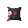 Floral Elegance Throw Pillow - Vibrant Decorative Cushion for Home Décor