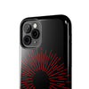 Bold Red Starburst Tough Phone Case - Durable Protection for Style and Safety