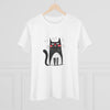 Funny Cat Graphic Women's Cotton Tee - Perfect Gift for Cat Lovers