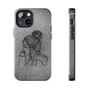 Stylish Tough Phone Cases with Artful Line Drawing - Perfect Gift for Teens and Young Adults