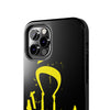 Tough Phone Cases - Durable Protection with Edgy Yellow Design