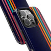 Retro Rainbow Tough Phone Case - Durable Protection for Your Device