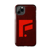 Durable Tough Phone Case - Stylish Red Wood Design for Protection