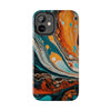 Vibrant Marble Tough Phone Case - Unique Artistic Design for Protection