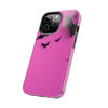 Halloween Bat Pattern Tough Phone Case - Pink Spooky Protection