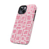 Chic Floral Tough Phone Case - Stylish Pink Frame Design