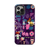 Whimsical Tough Phone Case - Colorful Animal and Floral Design