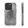 Stylish Tough Phone Cases with Artful Line Drawing - Perfect Gift for Teens and Young Adults