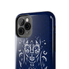 Artistic Tough Phone Case - Tribal Cat Design