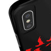 Bold Red Flames Tough Phone Case - Durable Protection for Adventurers