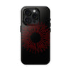 Bold Red Starburst Tough Phone Case - Durable Protection for Style and Safety