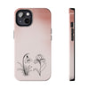 Floral Tough Phone Case - Elegant Botanical Design for Nature Lovers