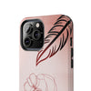 Artistic Tough Phone Case - Abstract Floral Design