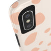 Chic Tough Phone Case with Abstract Blush Spots