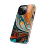 Vibrant Marble Tough Phone Case - Unique Artistic Design for Protection