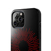 Bold Red Starburst Tough Phone Case - Durable Protection for Style and Safety